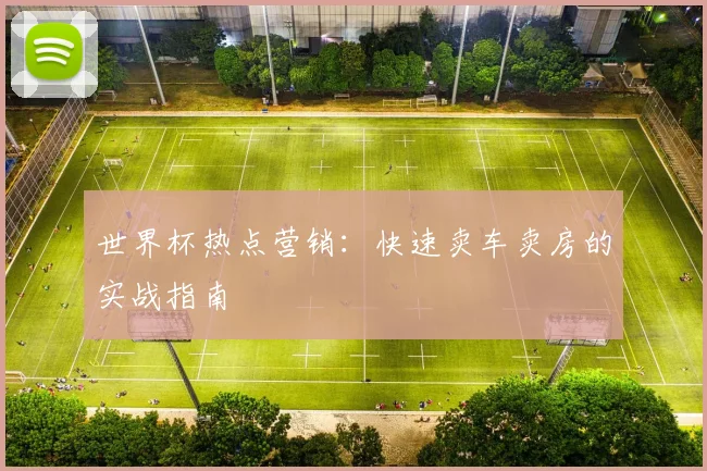 世界杯热点营销：快速卖车卖房的实战指南