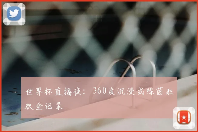 世界杯直播夜：360度沉浸式绿茵狂欢全记录